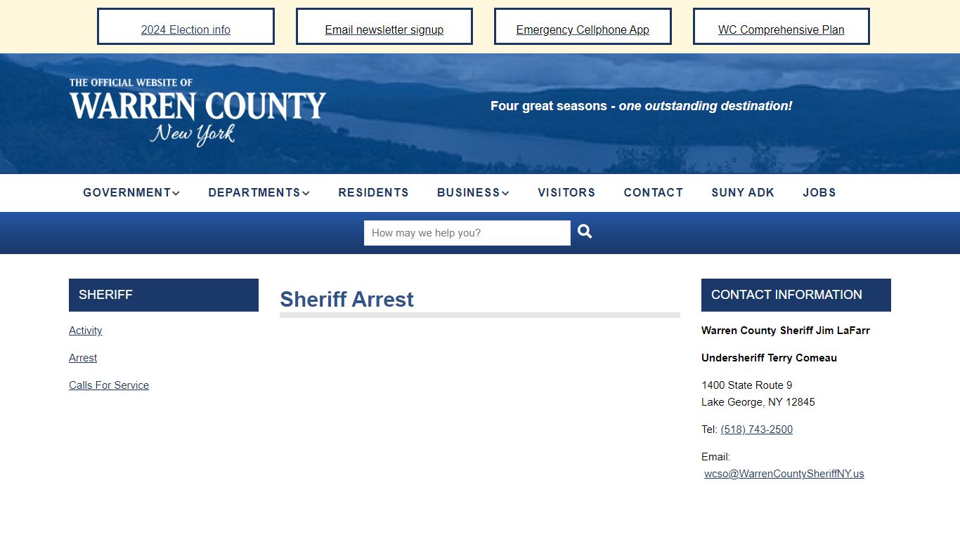 Sheriff Arrest | Warren County