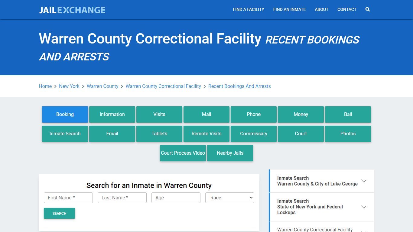 Warren County Correctional Facility Recent Bookings And Arrests