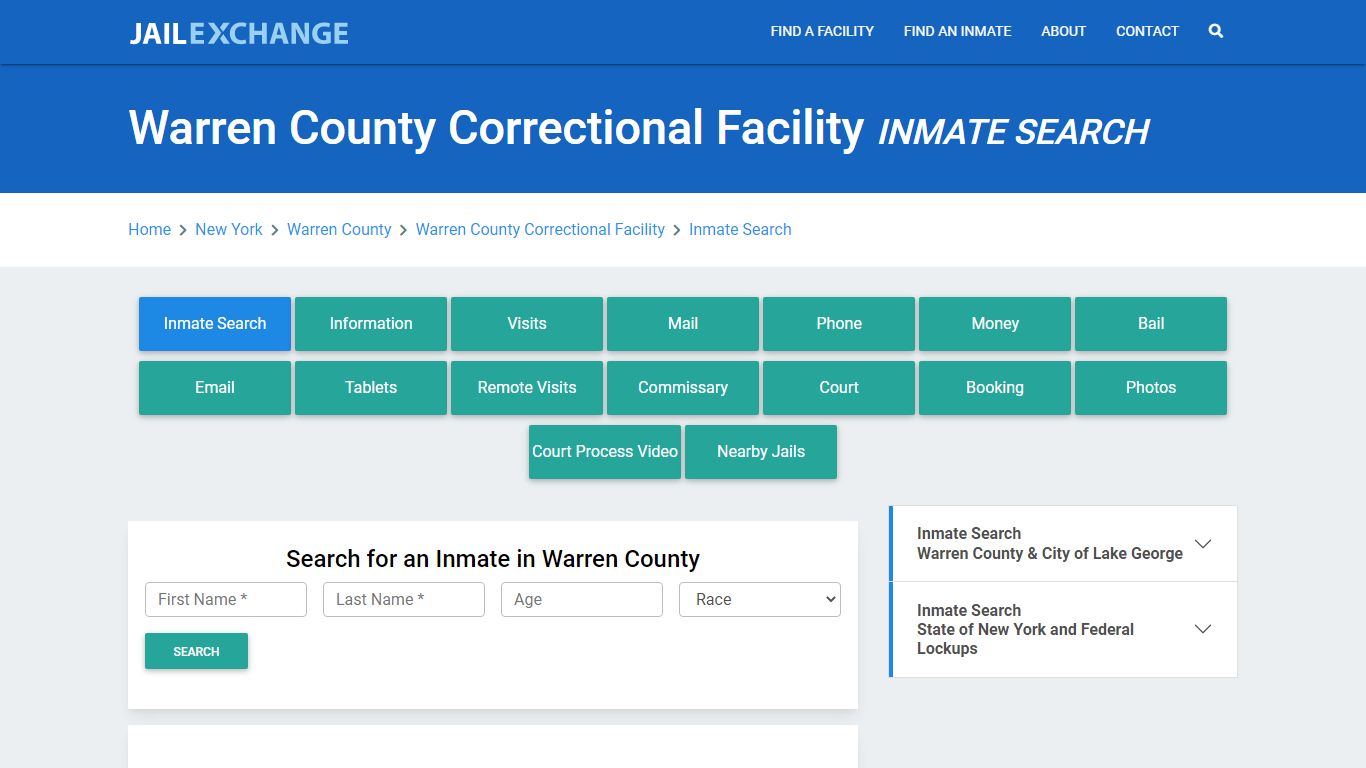 Warren County Correctional Facility Inmate Search - Jail Exchange